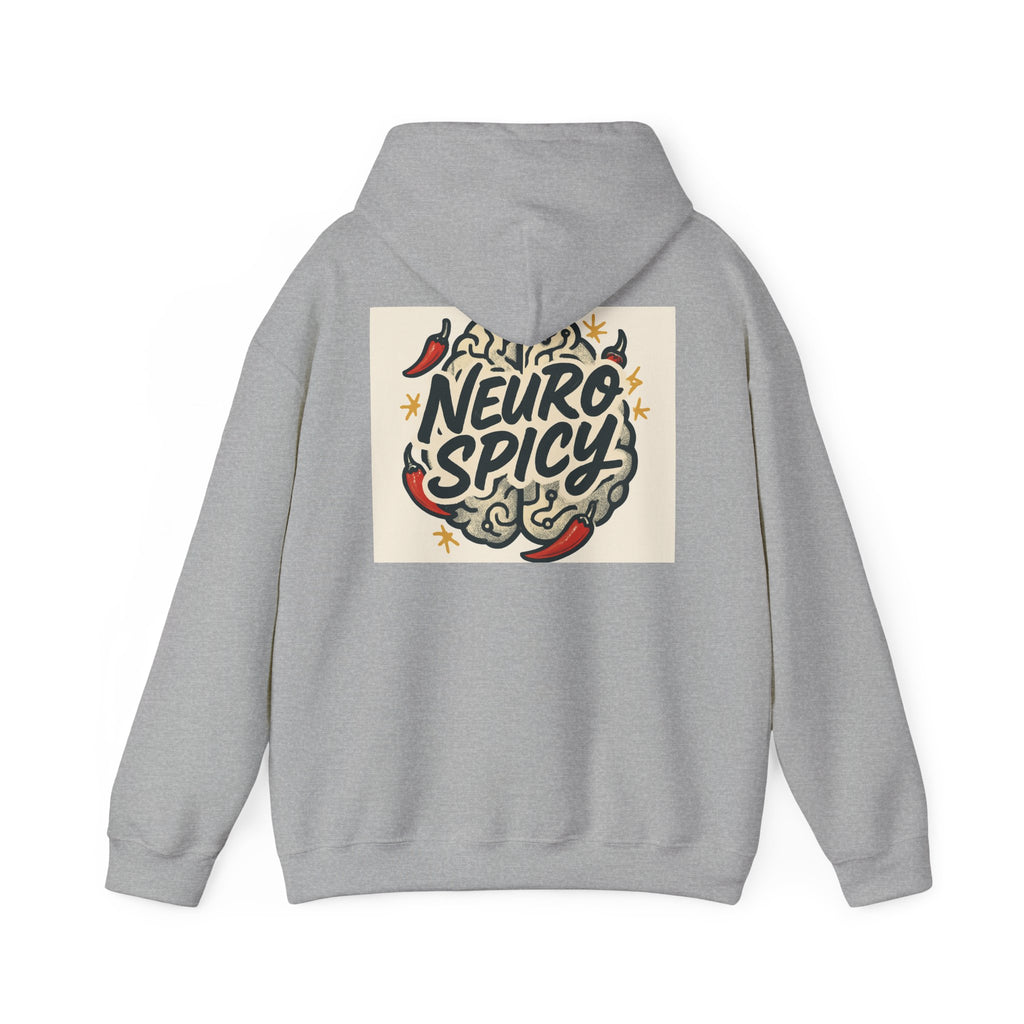 Hoodie — "Neuro Spicy" Brain Chili Graphic Pullover