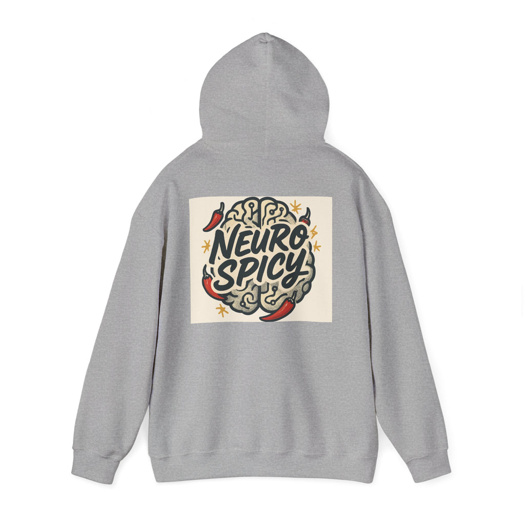 Hoodie — "Neuro Spicy" Brain Chili Graphic Pullover