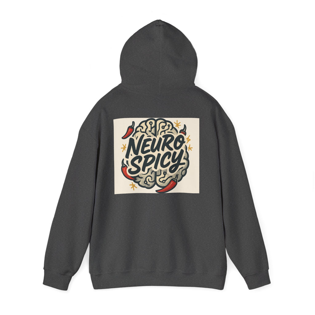 Hoodie — "Neuro Spicy" Brain Chili Graphic Pullover