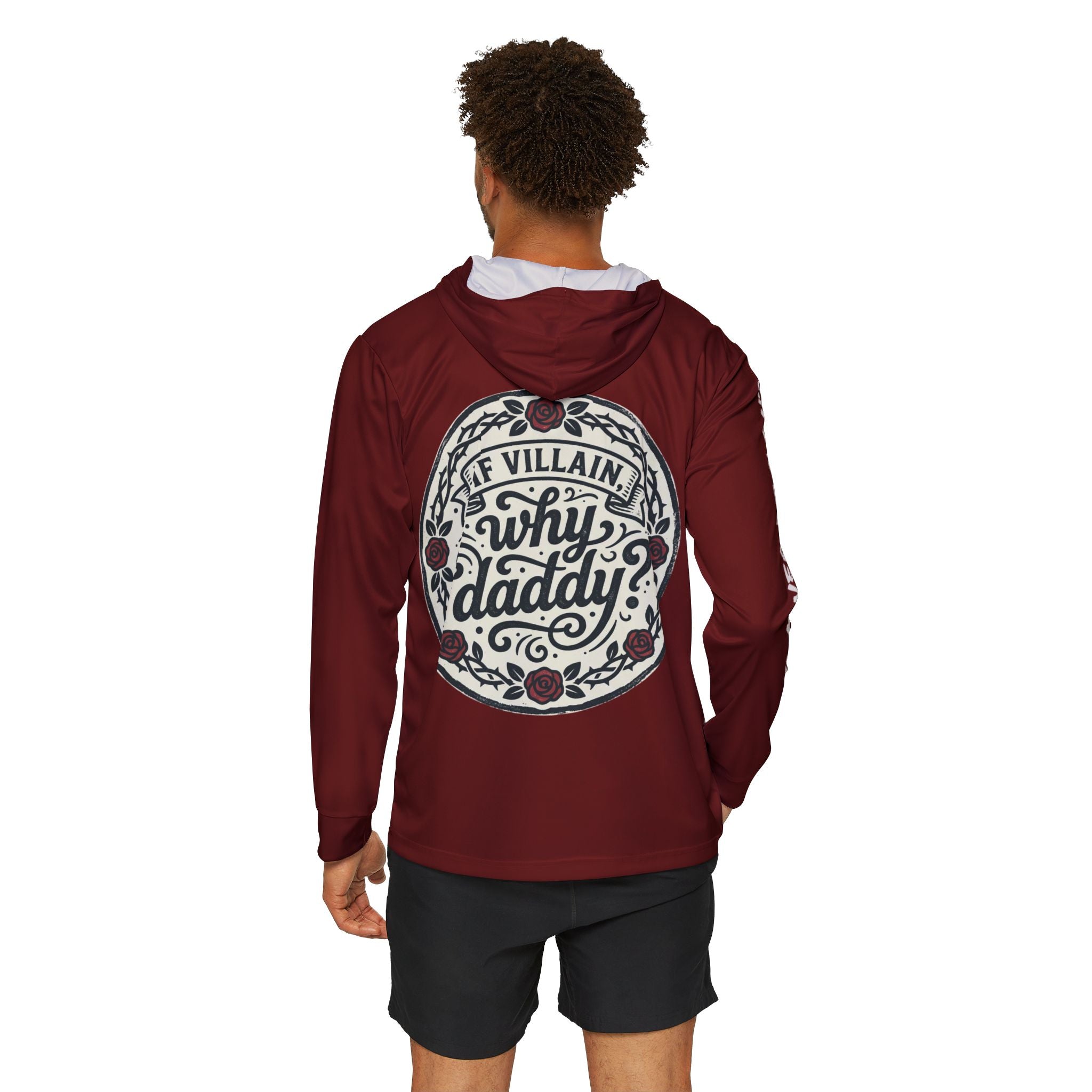 If villain, why daddy? — Burgundy — warm up hoodie