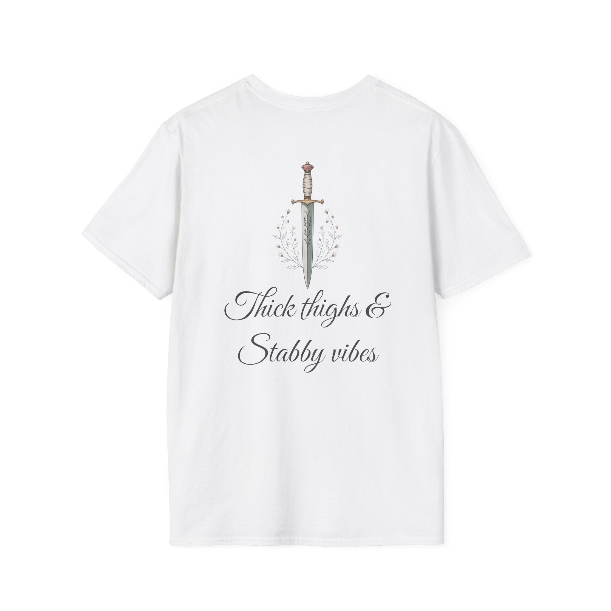 Thick Thighs & Stabby Vibes T-Shirt — Dagger Graphic Tee