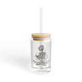 Happiest when reading — Sipper Glass, 16oz