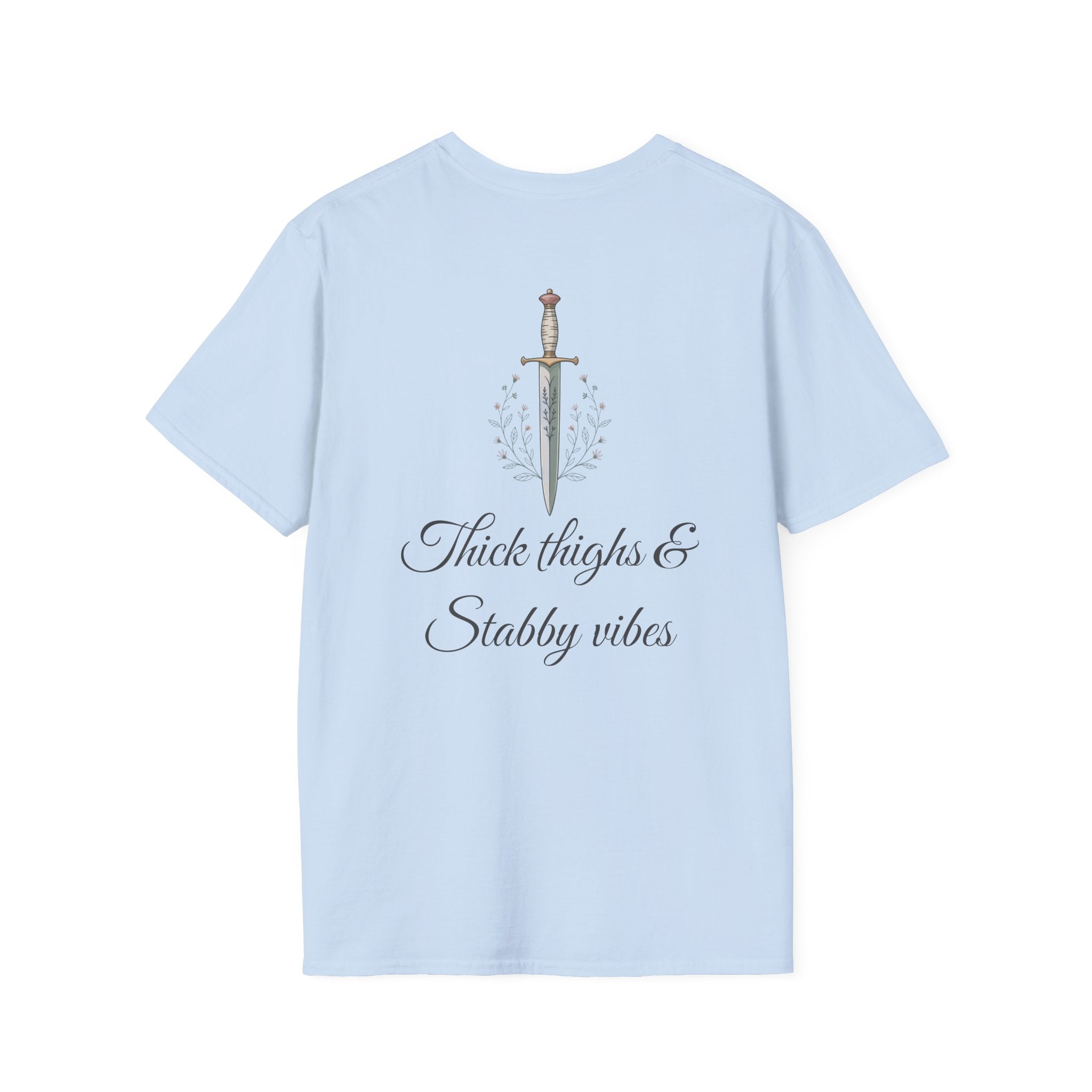 Thick Thighs & Stabby Vibes T-Shirt — Dagger Graphic Tee