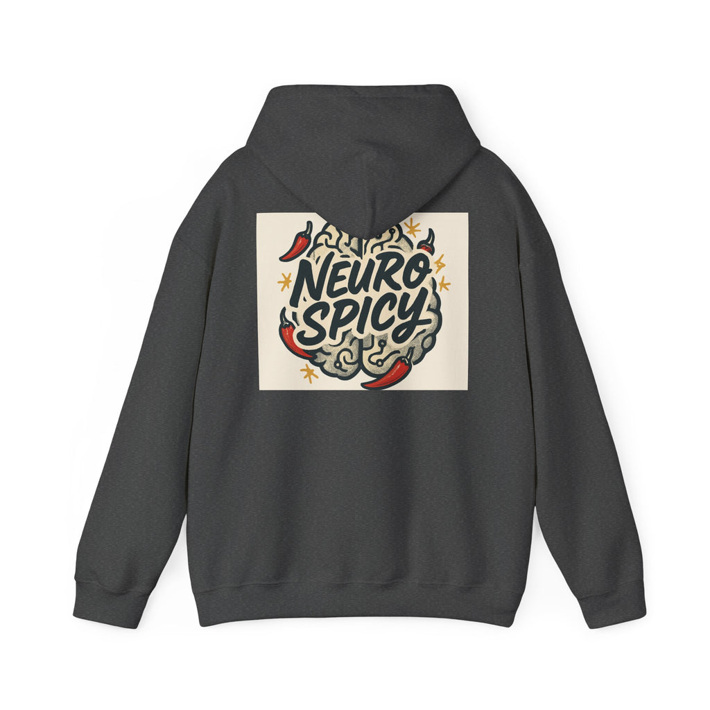Hoodie — "Neuro Spicy" Brain Chili Graphic Pullover
