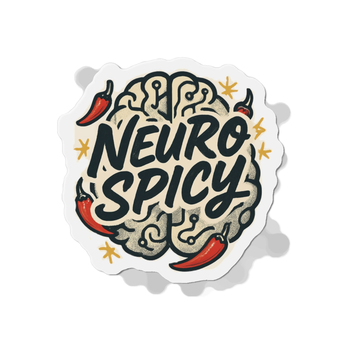 Neuro Spicy Die-Cut Magnet
