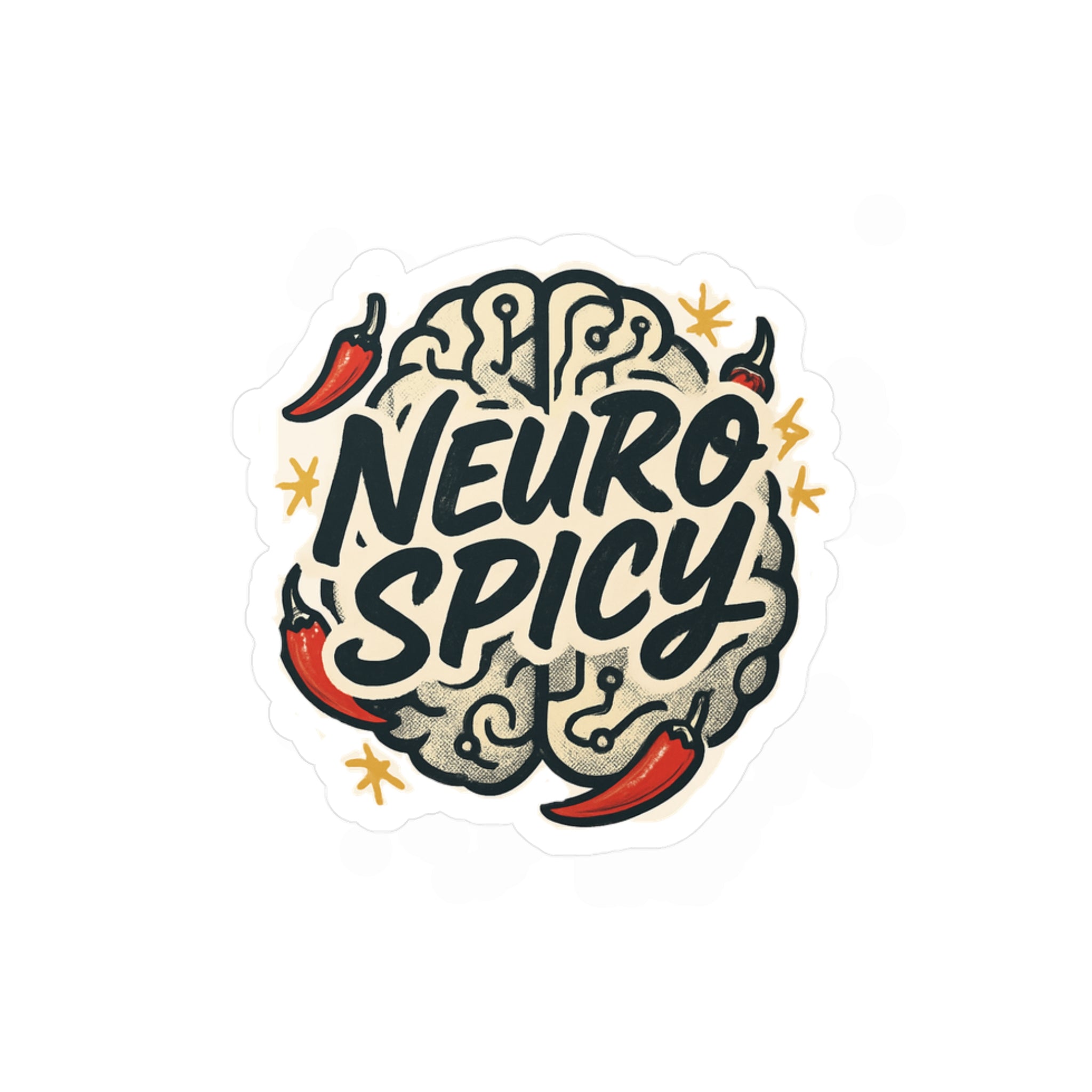 Neuro Spicy Sticker — Kiss-Cut Vinyl Decal