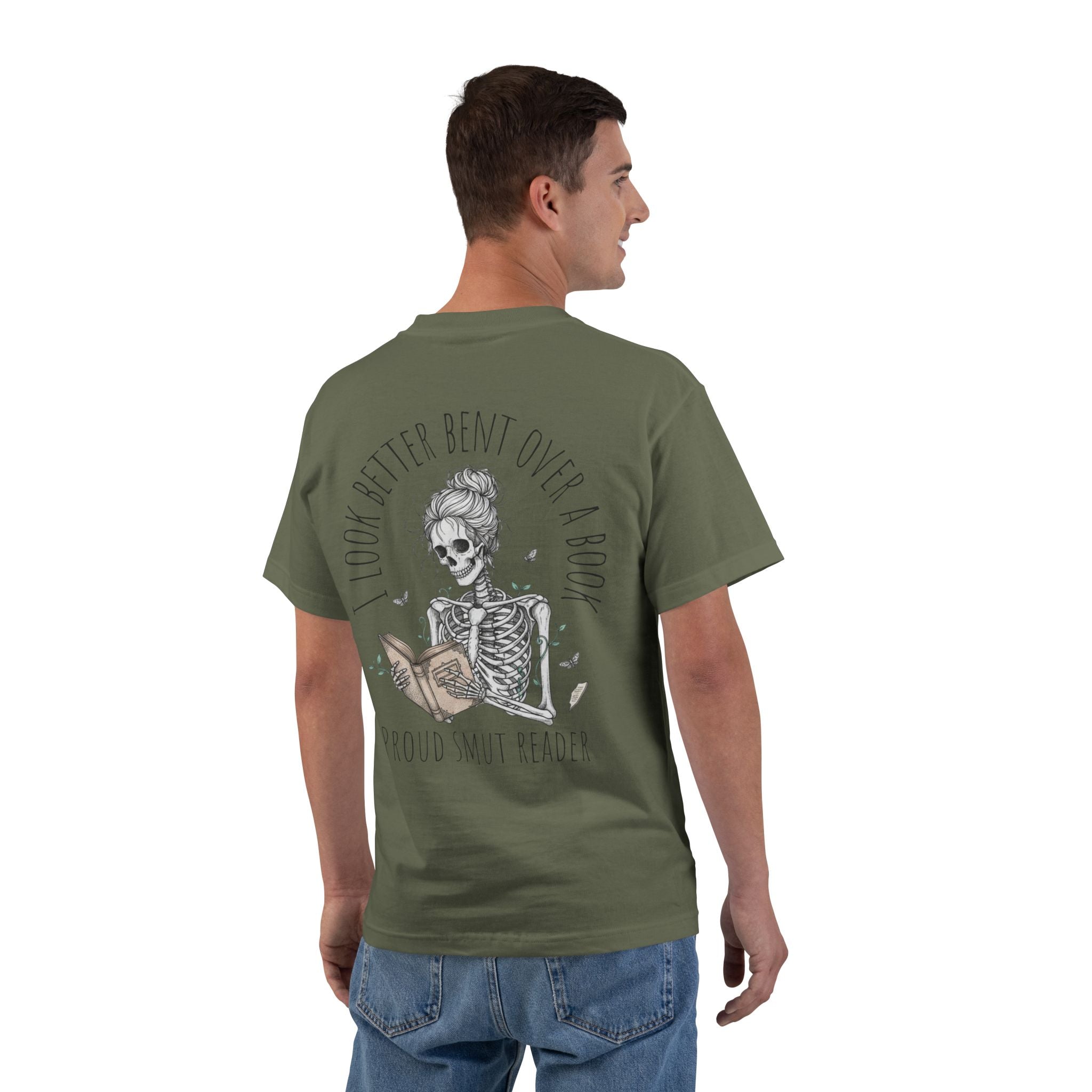 T-Shirt — 'I Look Better Bent Over a Book'